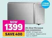Hisense 26L Silver Microwave Oven H26MOMS5H