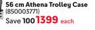 Paklite 56cm Athena Trolley Case 850003771-Each