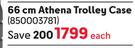 Paklite 66cm Athena Trolley Case 850003781-Each