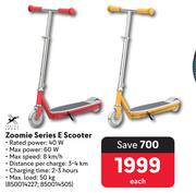 Pantha Sport Zoomie Series E Scooter 840014227, 850014505-Each