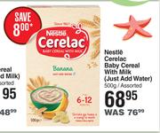 Nestle Cerelac Baby Cereal With Milk (Just Add Water) Assorted-500g