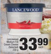 Lancewood Medium Fat Cream Cheese (Selected)-230g Each