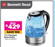 Bennett Read 1.7L Classique Glass Kettle