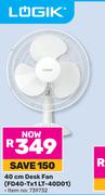 Logik 40cm Desk Fan FD40-TX1 LT-40D01