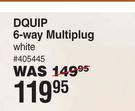Dquip 6-Way Multiplug (White)