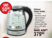 Sunbeam 1.7Ltr Ribbed Glass Kettle