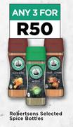 Robertsons Selected Spice Bottles-For 3