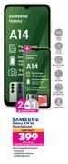 2 x Samsung Galaxy A14 5G Smartphone-On 1.2GB Red Top Up Core More Data 