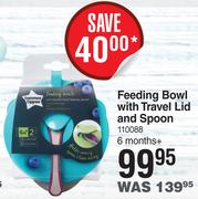Tommee Tippee Feeding Bowl With Travel Lid And Spoon