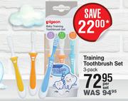 Pigeon Training Toothbrush Set (3-Pack)- Per Set
