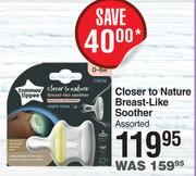 Tommee Tippee Closer To Nature Breast-Like Soother