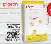Pigeon Disposable Baby Bibs 20-Pack