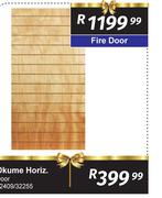 Okume Horiz Door 32409/32255