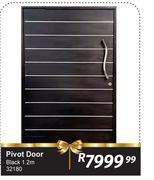 Pivot Door Black 1.2m 32180