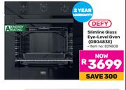Defy Slimline Glass Eye Level Oven DBO483E
