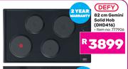 Defy 82cm Gemini Solid Hob DHD416