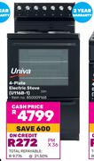 Univa 4 Plate Electric Stove U116B-1