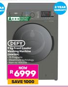 Defy 9Kg Front Loader Washing Machine DAW389