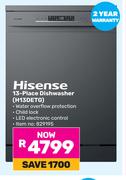 Hisense 13 Place Dishwasher H13DETG