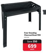 Free Standing Charcoal Braai 700