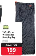 Campmaster 190 x 75cm Weekender Sleeping Bag
