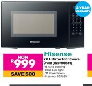 Hisense 20L Mirror Microwave Oven H20MOBS11
