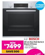 Bosch 60cm Gas Hob Serie 6 Black PPP6A