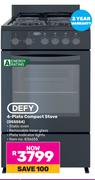 Defy 4 Plate Compact Stove DSS554