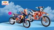 Red Bull Burago 1:18 KTM Cycle Assorted-Each