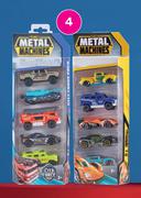 5 Pack Metal Machines Die Cast Cars-Each
