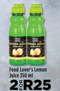Food Lover's Lemon Juice-For 2 x 350ml