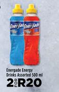 Energade Energy Drinks Assorted-For 2 x 500ml