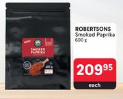 Robertsons Smoked Paprika-600g Each