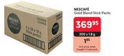 Nescafe Gold Blend Stick Packs-200 x 1.8g