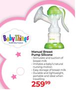 Baby Things Manual Breast Pump Silicone