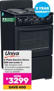 Univa 4-Plate Electric Stove 500mm U405-1