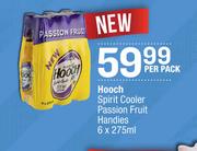 Hooch Spirit Cooler Passion Fruit Handies-6 x 275ml Per Pack
