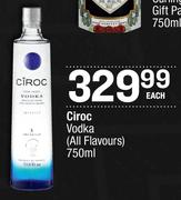 Ciroc Vodka (All Flavours)-750ml