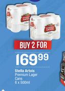 Stella Artois Premium Lager Cans-For 2 x 6 x 500ml
