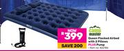 Camp Master Queen Flocked Airbed With 2 Pillows Plus Pump 822186