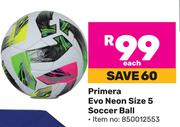 Primera Evo Neon Size 5 Soccer Ball 850012553