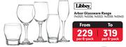 Libbey Arbor Glassware Range-Per 6 Pack