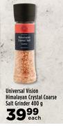 Universal Vision Himalayan Crystal Coarse Salt Grinder-400g Each