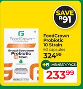 Food Grown Probiotic 10 Strain 60 Capsules
