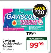 Gaviscon Double Action Tablets 24 Tablets