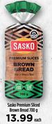 Sasko Premium Sliced Brown Bread-700g Each