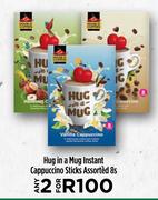 Hug In A Mug Instant Cappuccino Sticks Assorted-For 2 x 8s