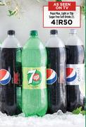 Pepsi Max, Light Or 7Up Sugar Free Soft Drinks-For 4 x 2L