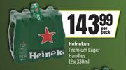 Heineken Premium Lager Handies-12 x 330ml Per Pack