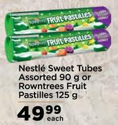 Nestle Sweet Tubs Assorted 90g Or Rowntrees Fruit Pastilles 125g-Each
